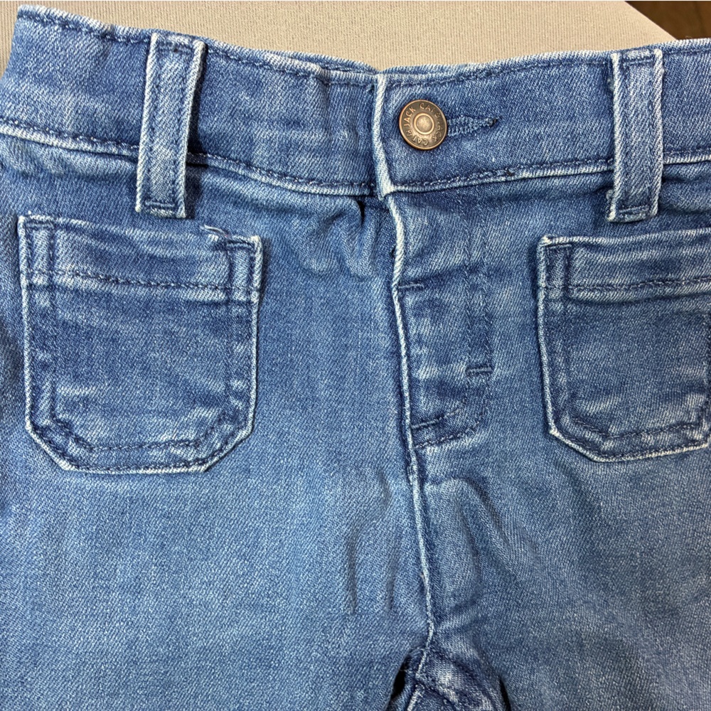 Cat & Jack flare blue denim jeans, kids girls size 3T